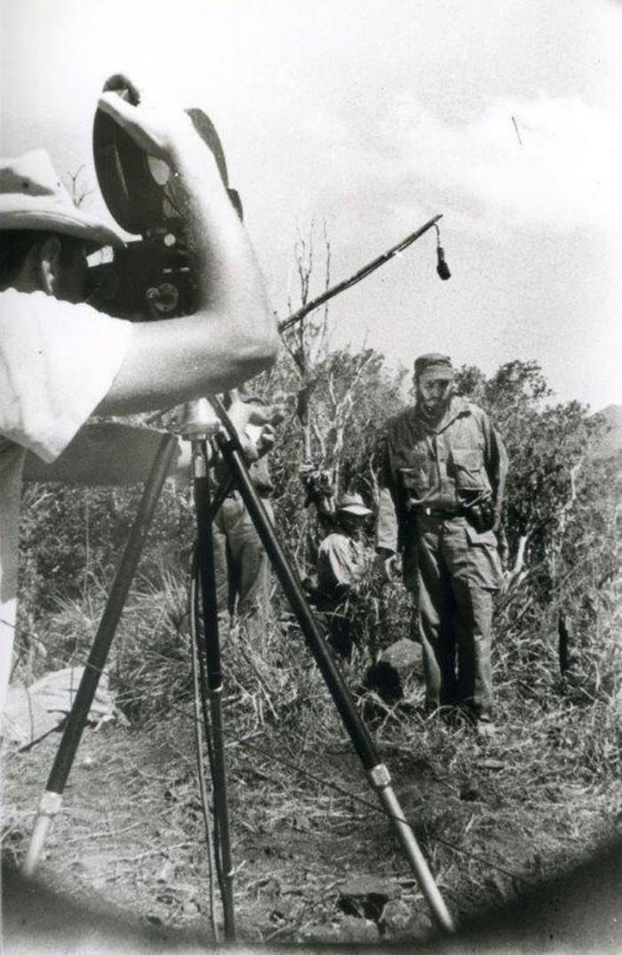 Filmación en la Sierra Maestra. Foto: Cortesía de Rebeca Chávez Filmación en la Sierra Maestra. Foto: Cortesía de Rebeca Chávez