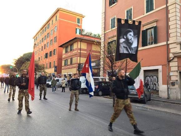 En Roma rinden tributo a Fidel Castro Ruz