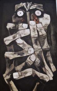 Lágrimas de sangre, de Oswaldo Guayasamín. Lágrimas de sangre, de Oswaldo Guayasamín.