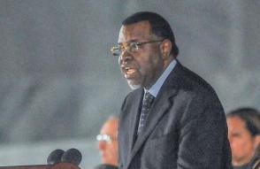 Presidente de Namibia, Hage Geingob, en la Plaza de la Revolución Presidente de Namibia, Hage Geingob, en la Plaza de la Revolución