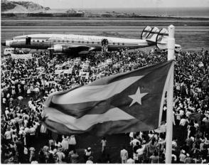 La acogida popular al líder de la Revolución Cubana en Venezuela, en enero de 1959, no tuvo precedentes. Foto: Archivo de Granma
