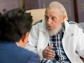 Fidel Castro recibe al Primer Ministro de Japón, Shinzo Abe