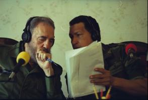 Fidel Castro y Hugo Chávez en Venezuela, 2000
